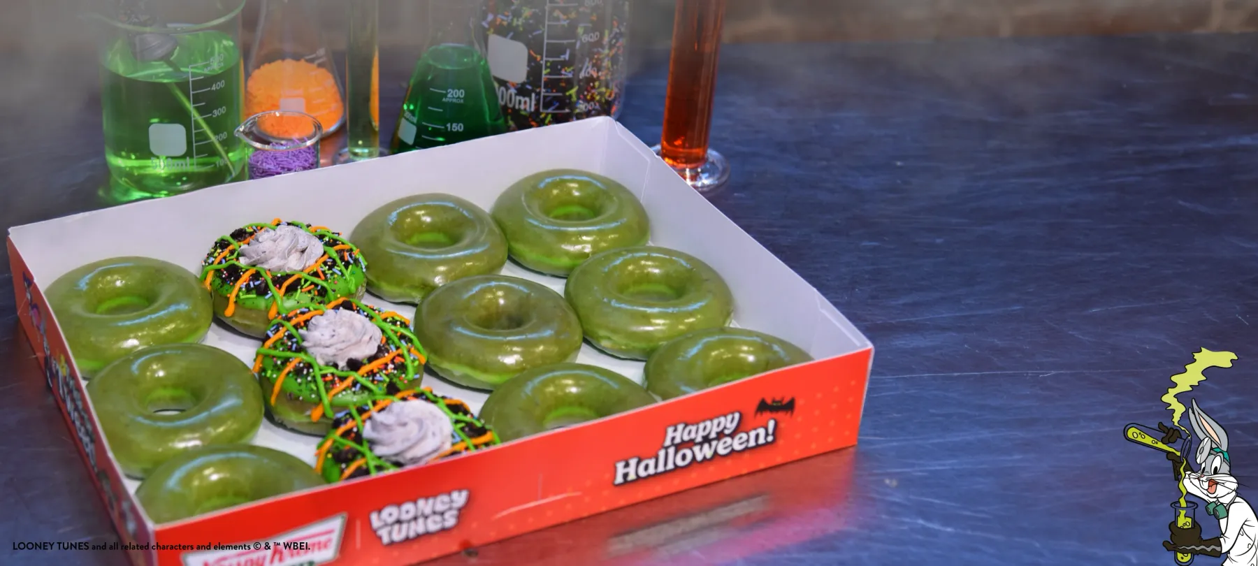 Looney Tunes Halloween Donut Collection with Krispy Kreme featuring 4 new doughnuts