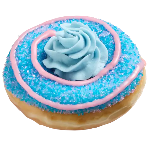 Cotton Candy Doughnut