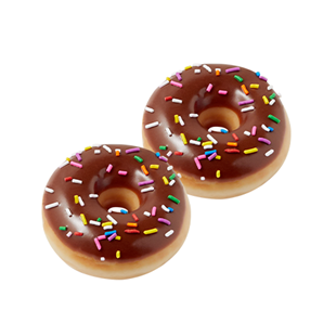 Picture of Mini Chocolate Iced Doughnut with Sprinkles