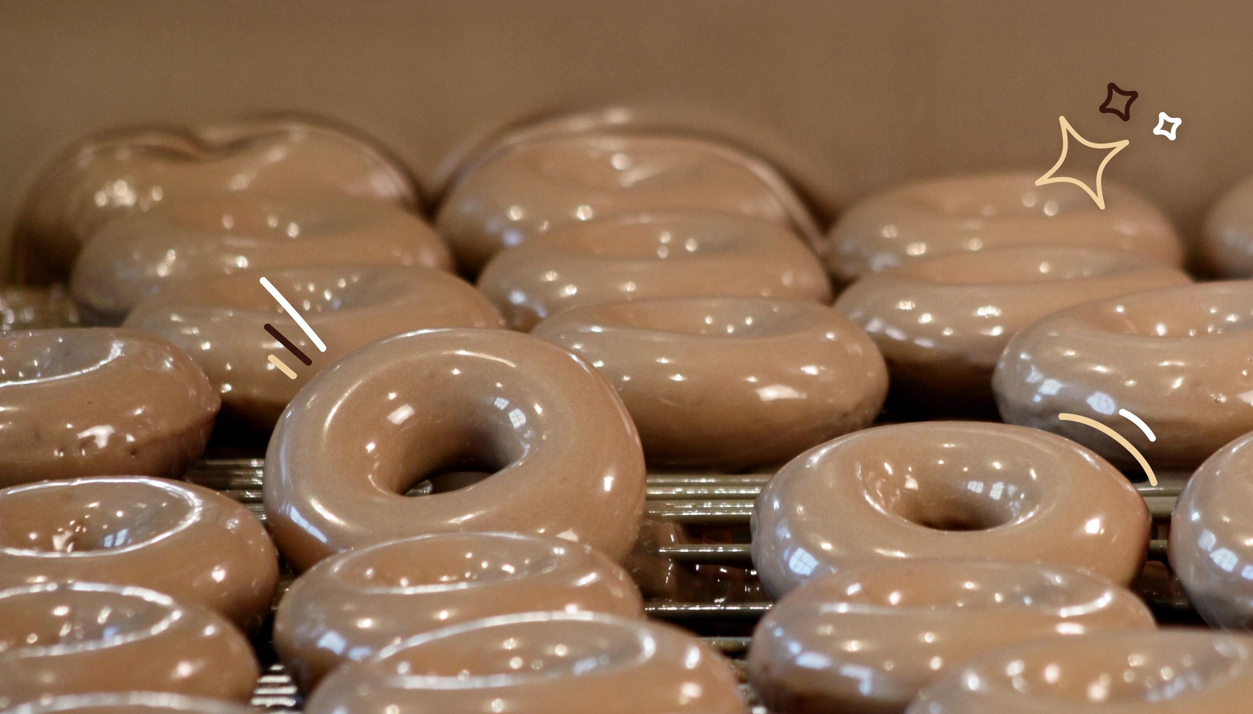 Krispy Kreme Original Glazed Coffee Doughnuts Dozen for $5 w/ any dozen purchase