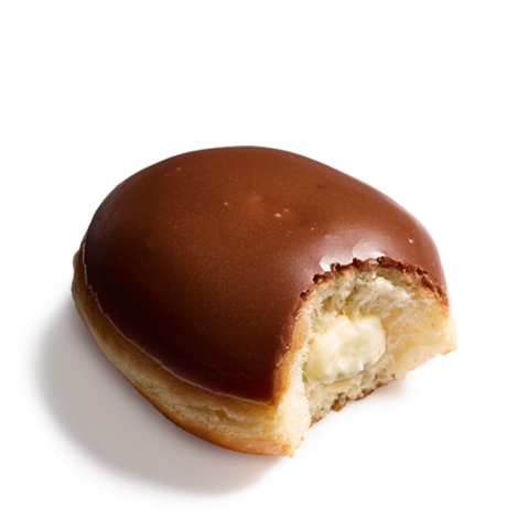 Picture of Chocolate Iced Custard Filled Doughnut