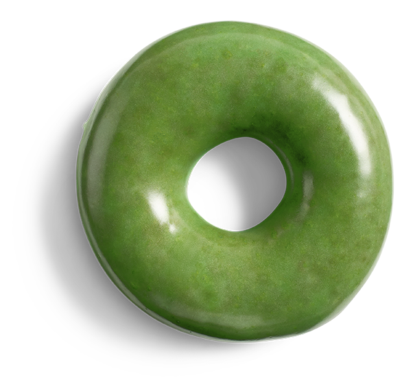 Green O'riginal Glazed Doughnut
