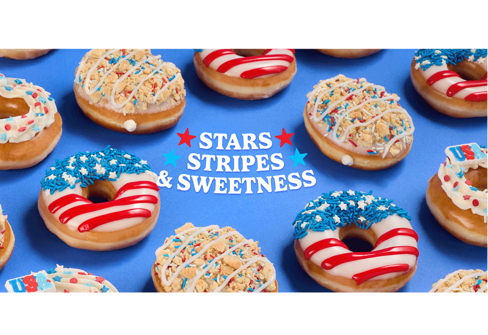 the stars, stripes & sweetness doughnut collection for july 4th