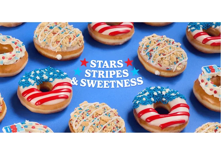 the stars, stripes & sweetness doughnut collection for july 4th