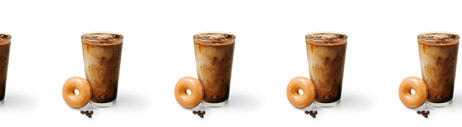 Multiple glasses of OG glazed iced coffee