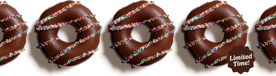 Chocolate Party Doughnut Banner