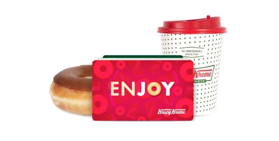 doughnut, gift card, coffee