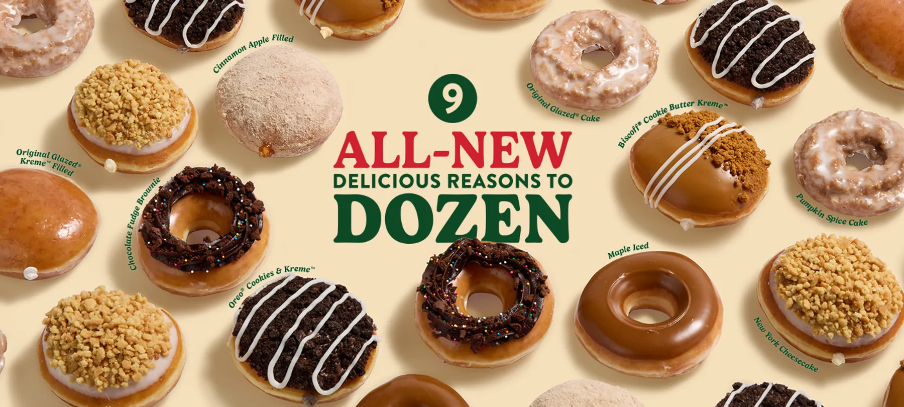 9 All-New Doughnuts at Krispy Kreme