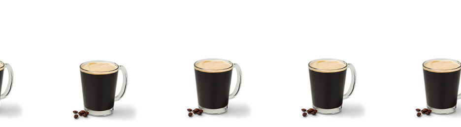 Multiple Americanos in glass mugs