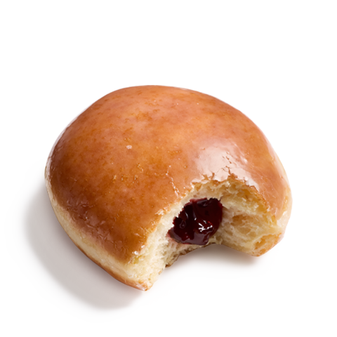 Original glazed raspberry filled