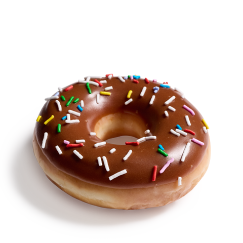 Picture of Chocolate Iced Doughnut with Sprinkles