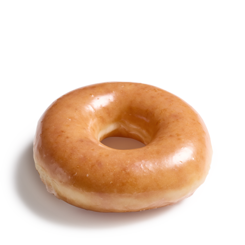 Krispy Kreme Original Glazed doughnuts in the iconic green and white box — the product at the heart of the Krispy Kreme Rewards loyalty program
