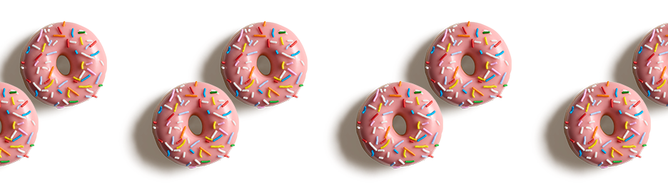 Mini Strawberry Iced Doughnut with Sprinkles banner
