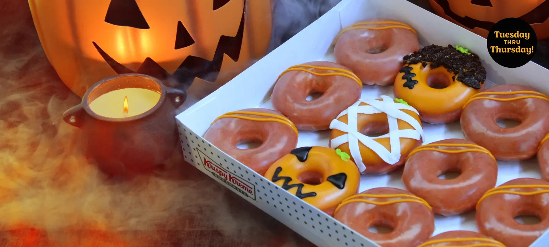 Looney Tunes Halloween Donut Collection with Krispy Kreme featuring 4 new doughnuts