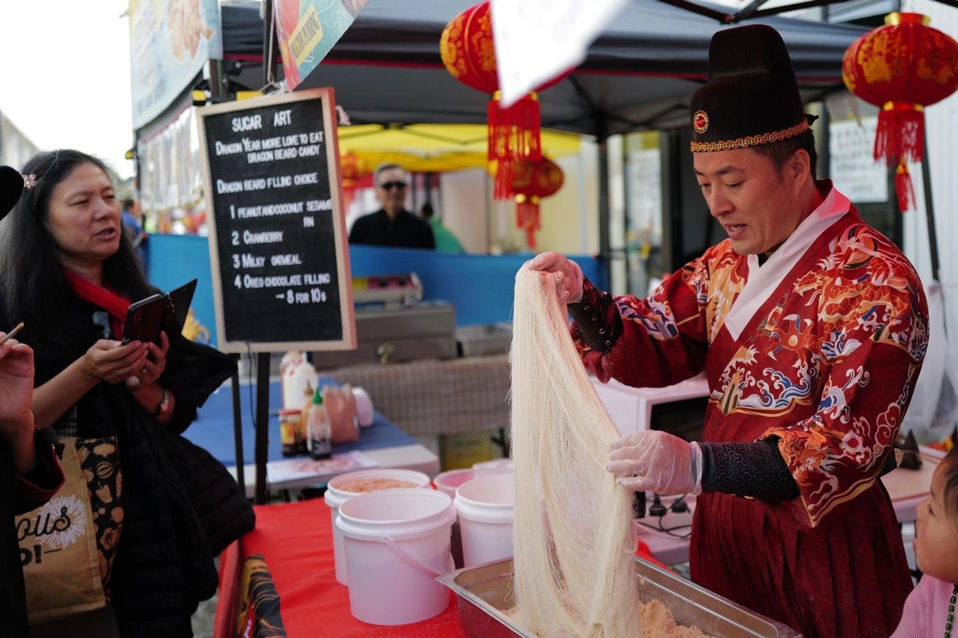 Dragon's Beard Candy Demonstration, Greenlane