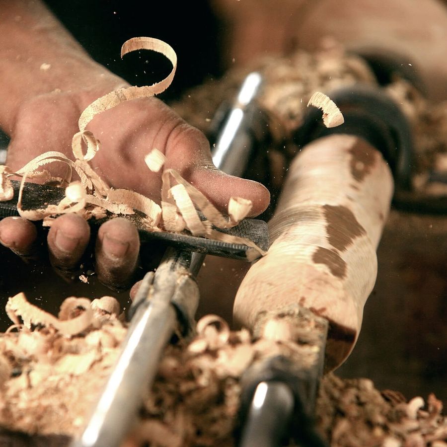 Wood turning demo