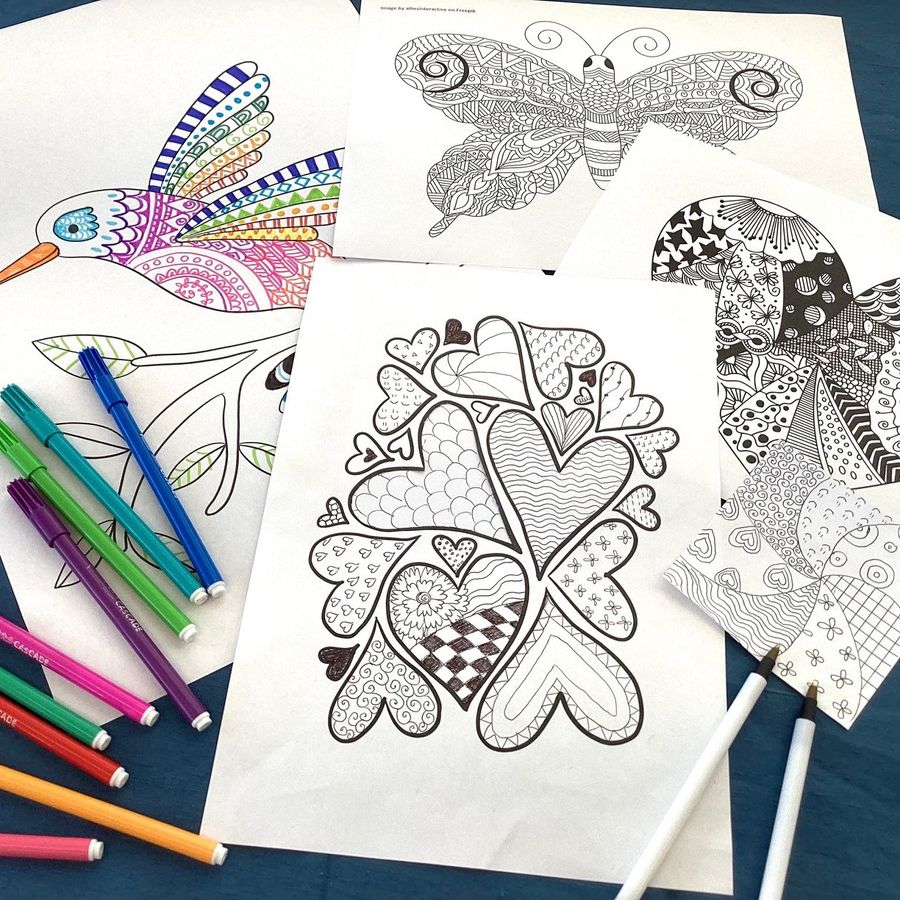 Zentangle drawing class