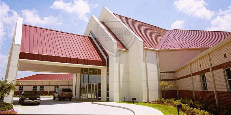 pre-engineered steel church building