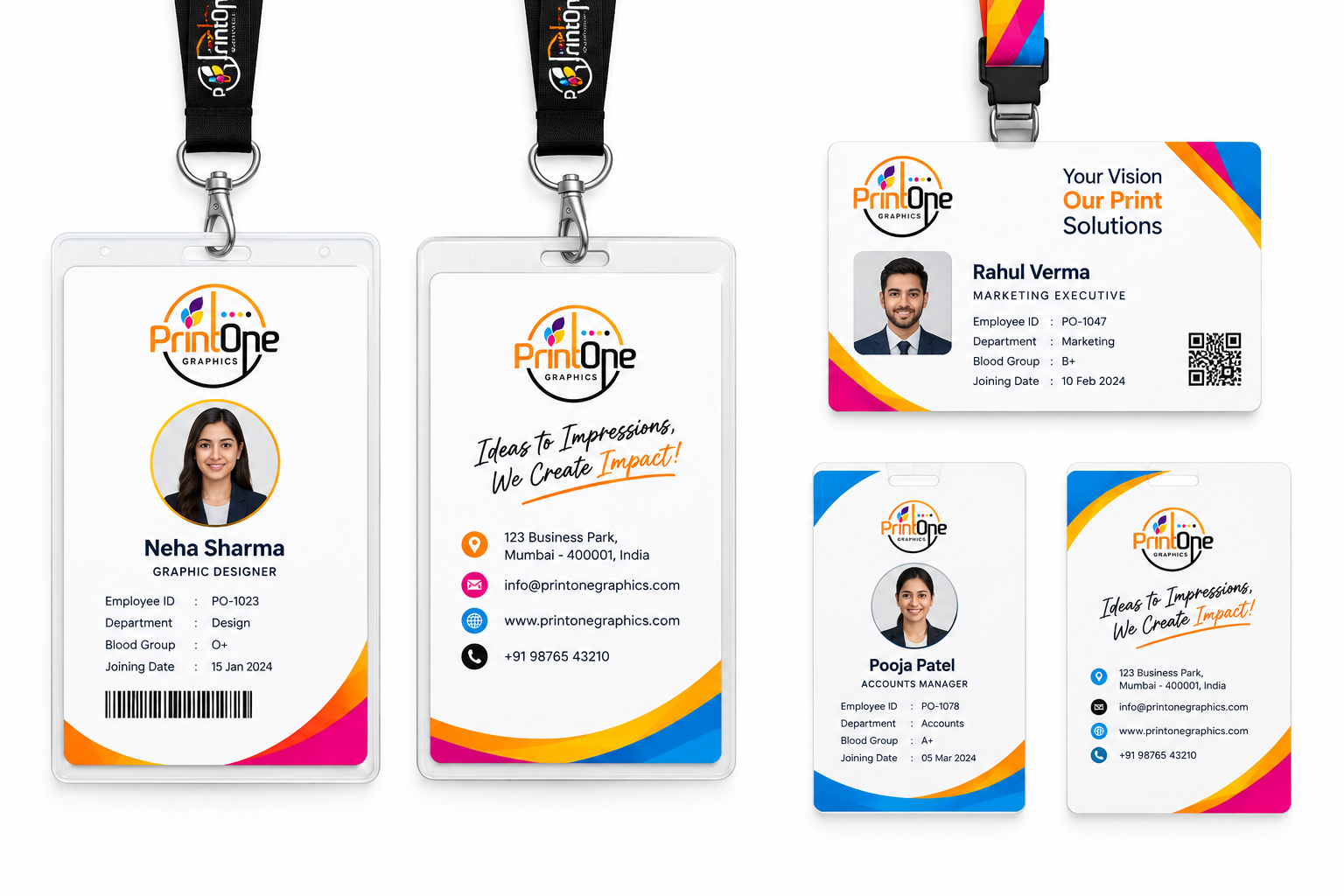 Sample of  ID CARDS