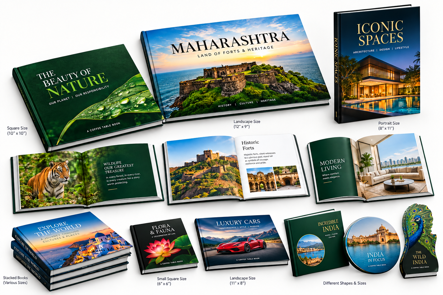 Sample of Coffee Table Book Showcase