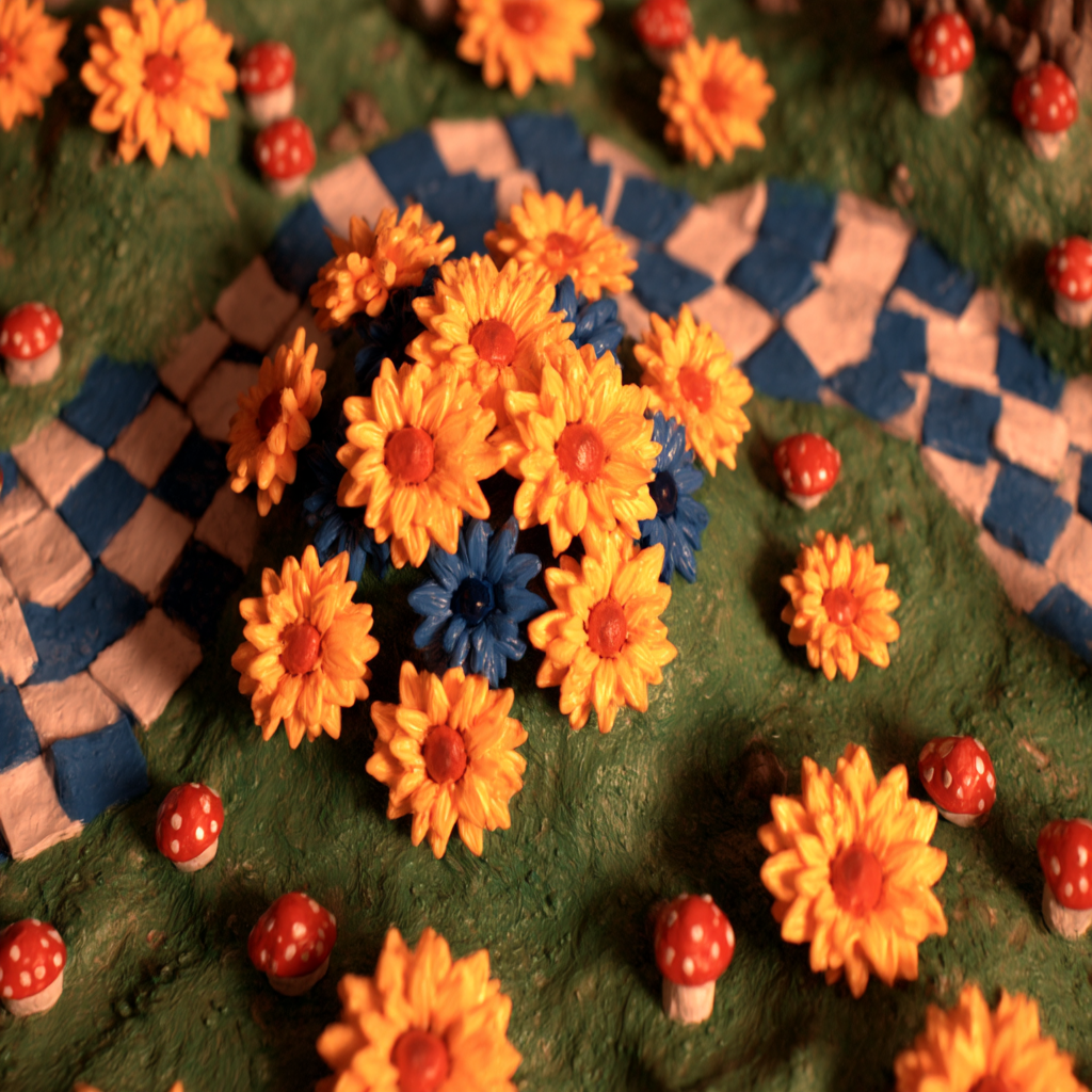 horror1_a_claymation_a_flower_field_in_spring_in_the_medieval_b1426331-9939-4b97-93ee-c24a91fe3e99_2