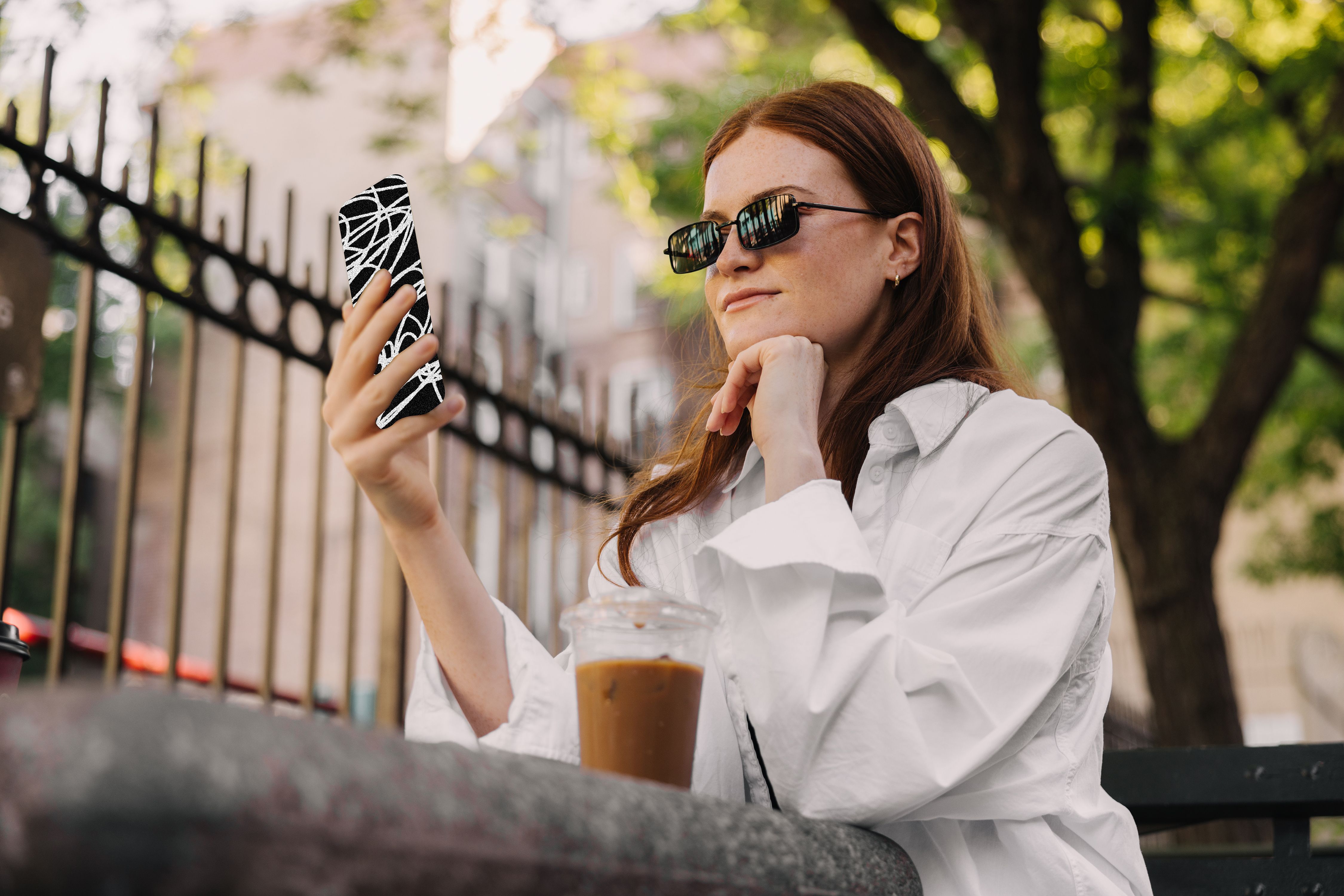 An image of a person taking a phone call