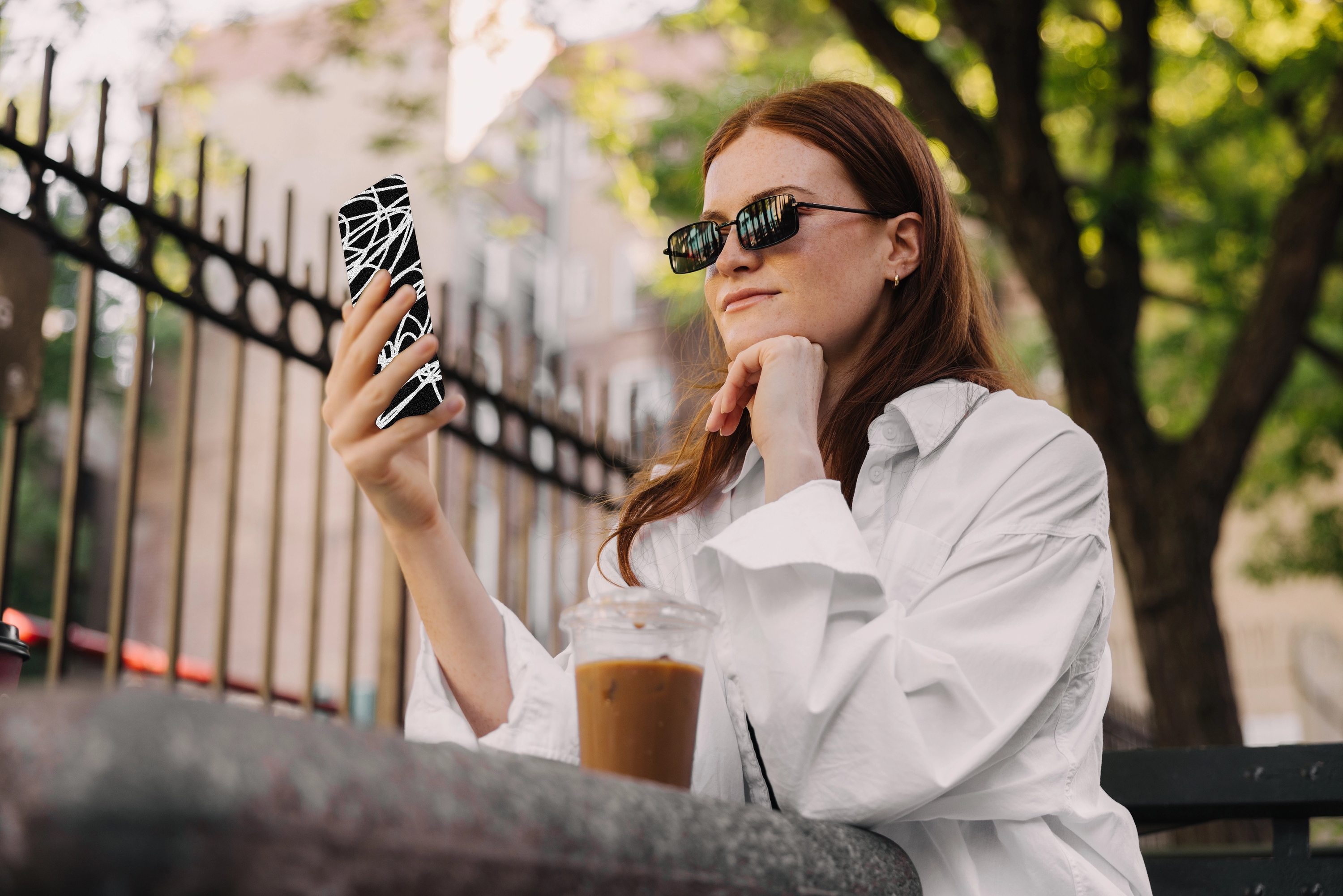 An image of a person taking a phone call