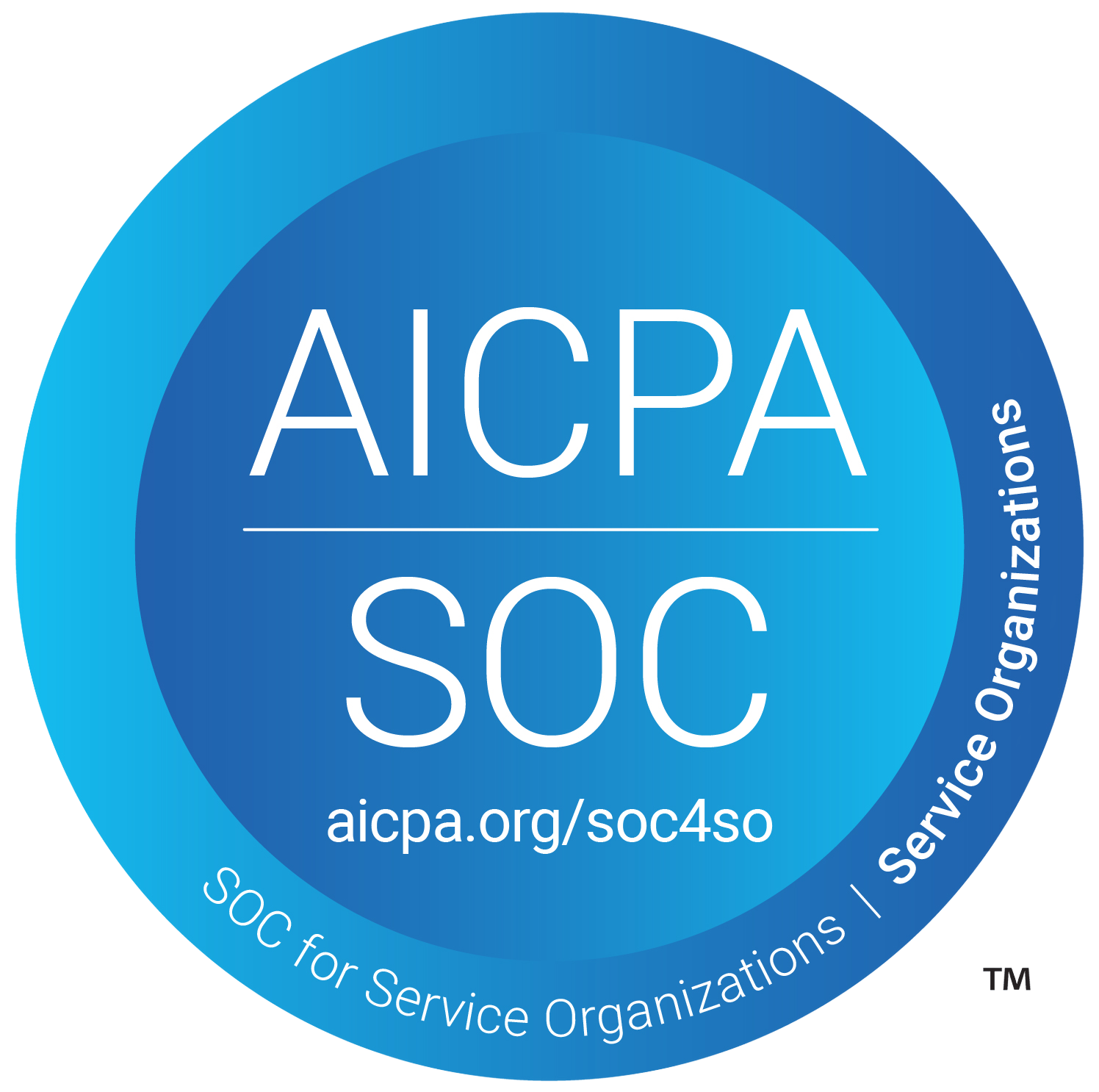 AICPA SOC for Service Organizations badge