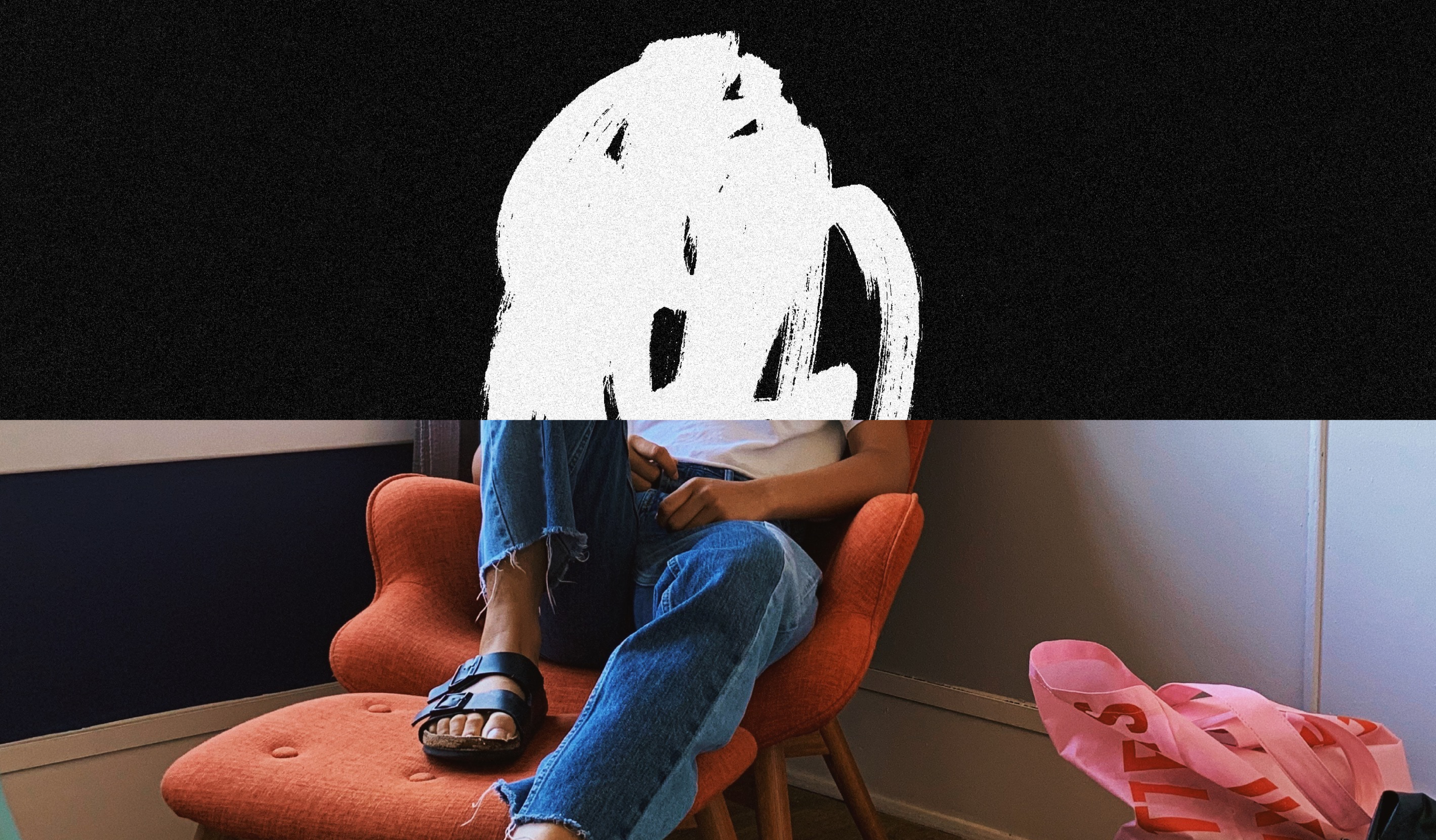 An image of a person sitting in a chair enjoying Cape's privacy first mobile network.