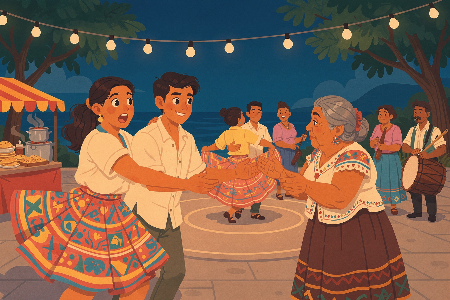 El baile en la plaza