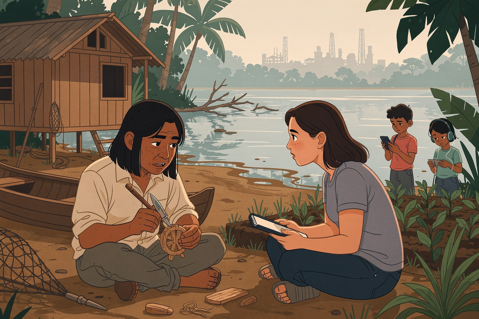 La vida en un pueblo del Amazonas 