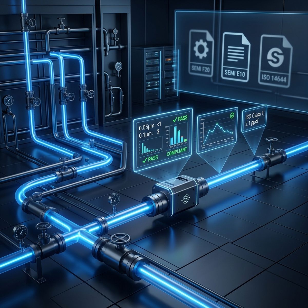 Semiconductor Specialty Gas Particle Monitoring: SEMI F70 & C97 Compliance Guide