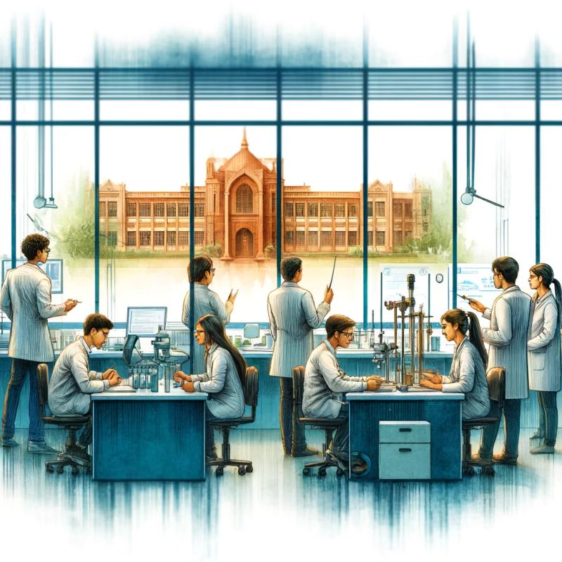 college lab- water colour