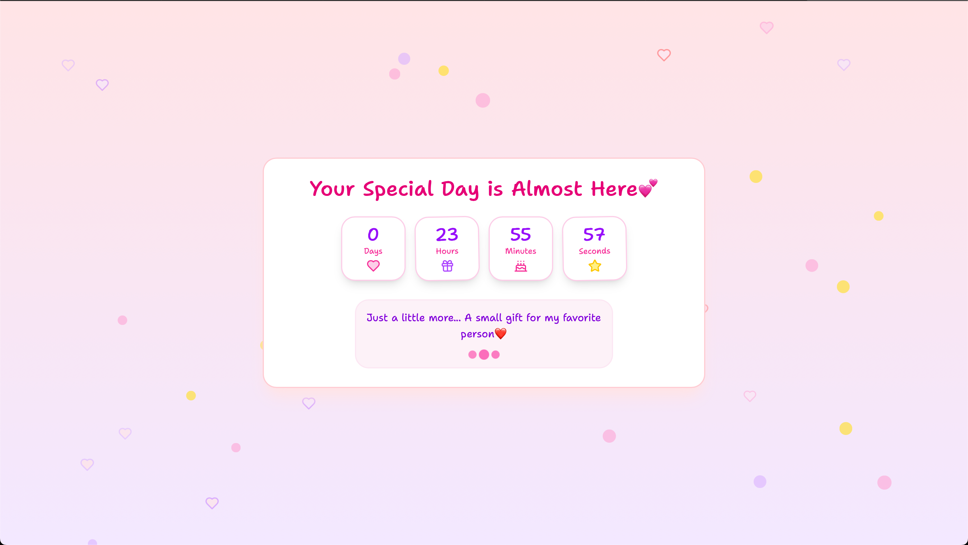 Birthday Website
