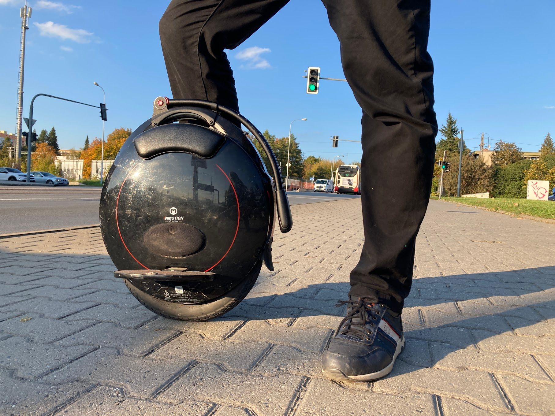Jízda na elektrické jednokolce
