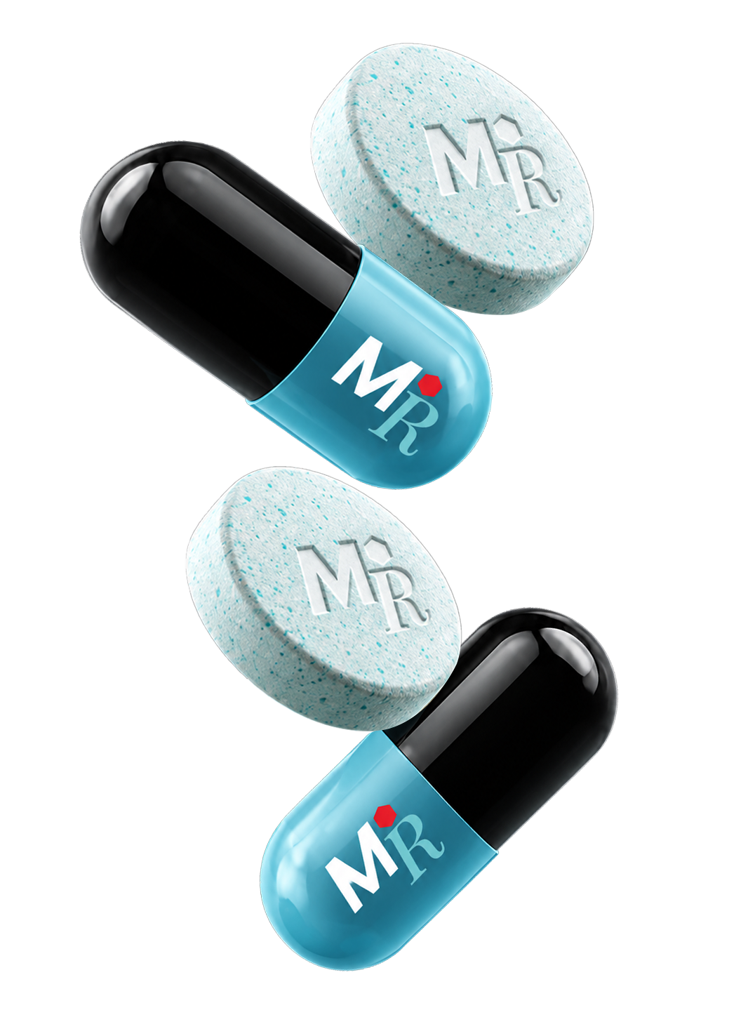 Matrix Reformed branded capsules and tablets representing personalized medication solutions