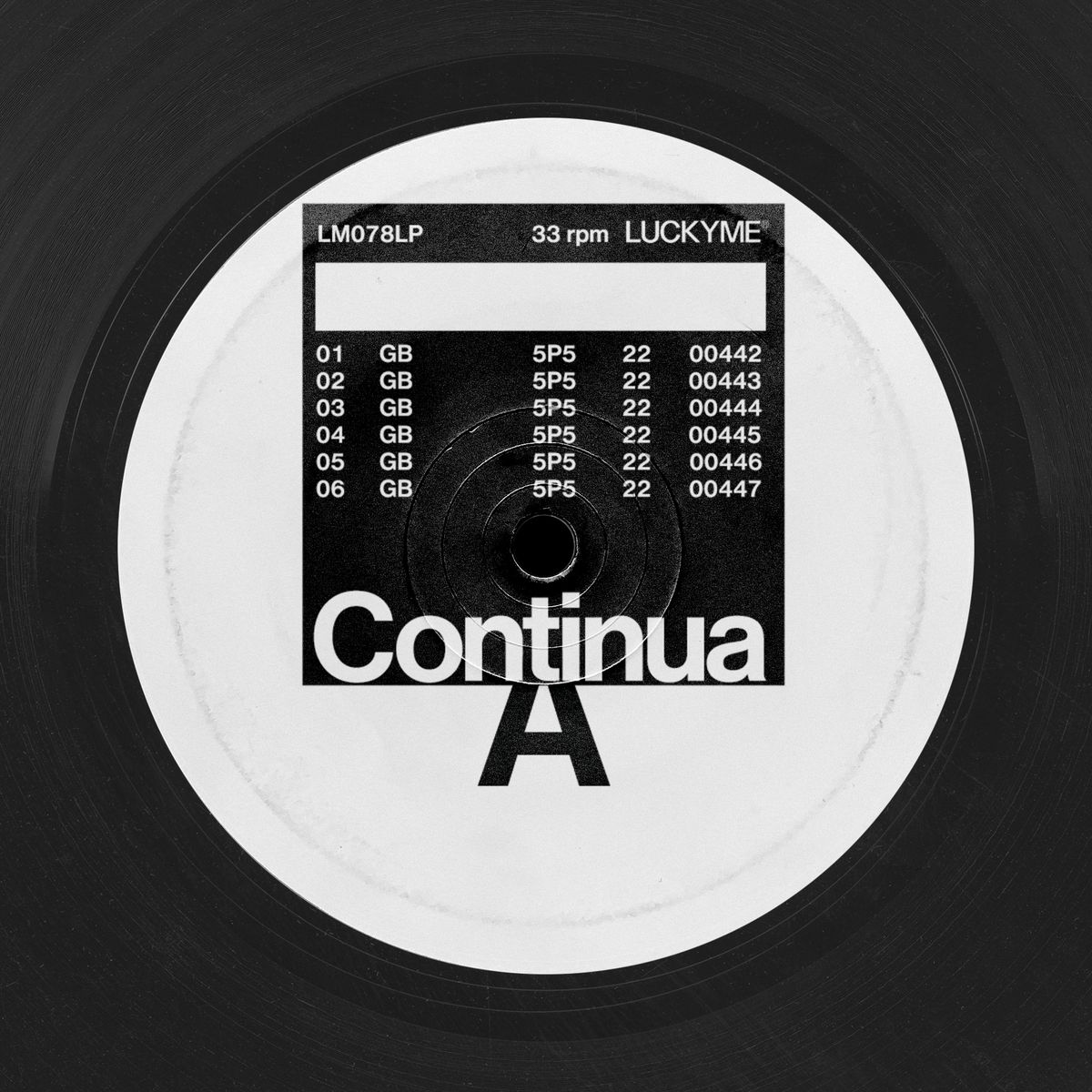 Album artwork for Nosaj Thing's Continua, label detail