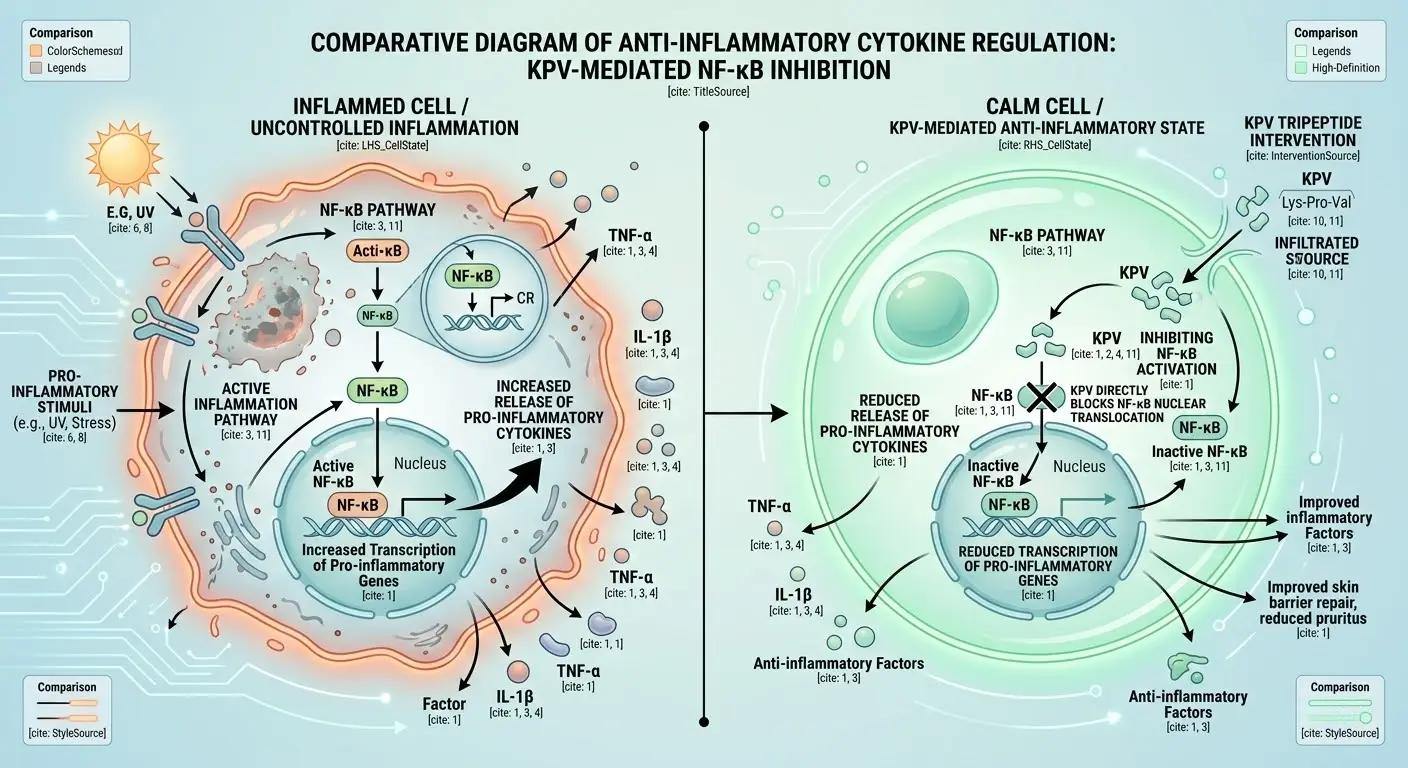 Anti-inflammatory cytokine diagram