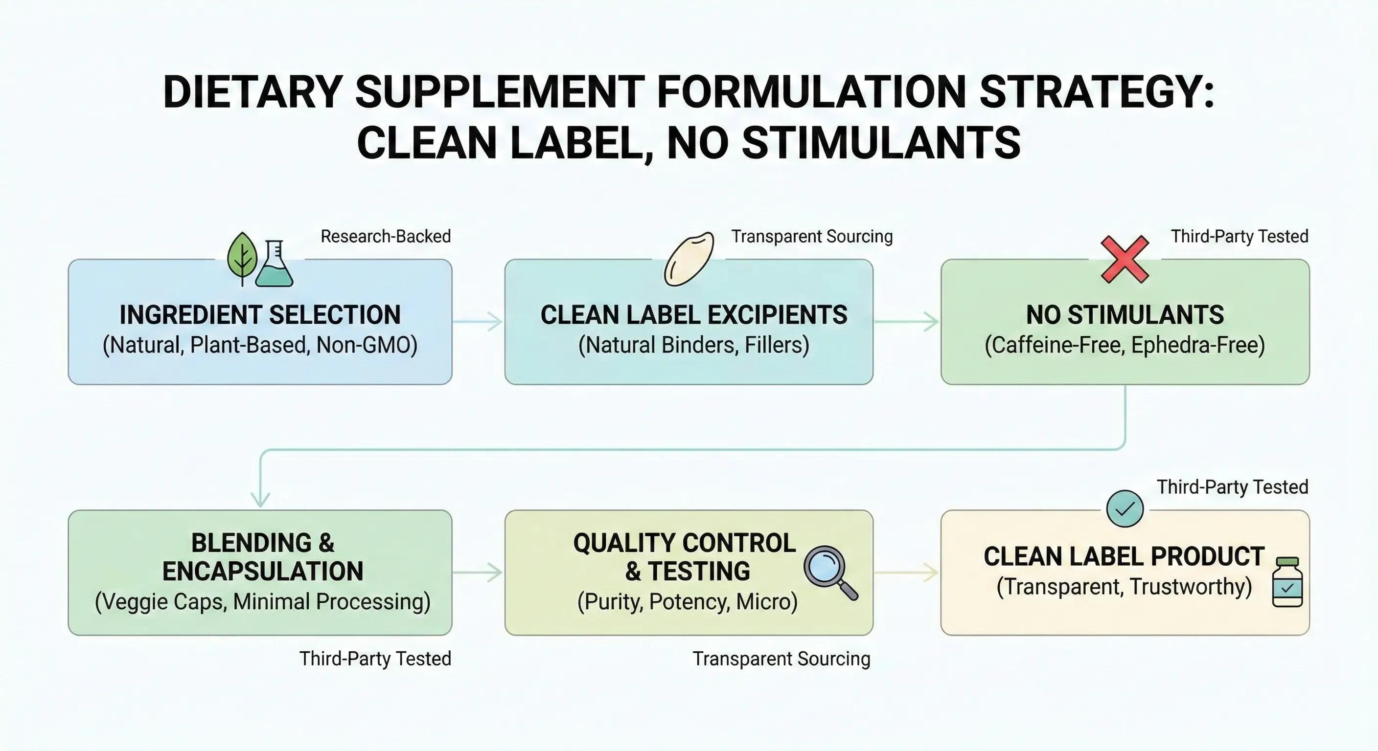 Dietary supplement formulation strategy.