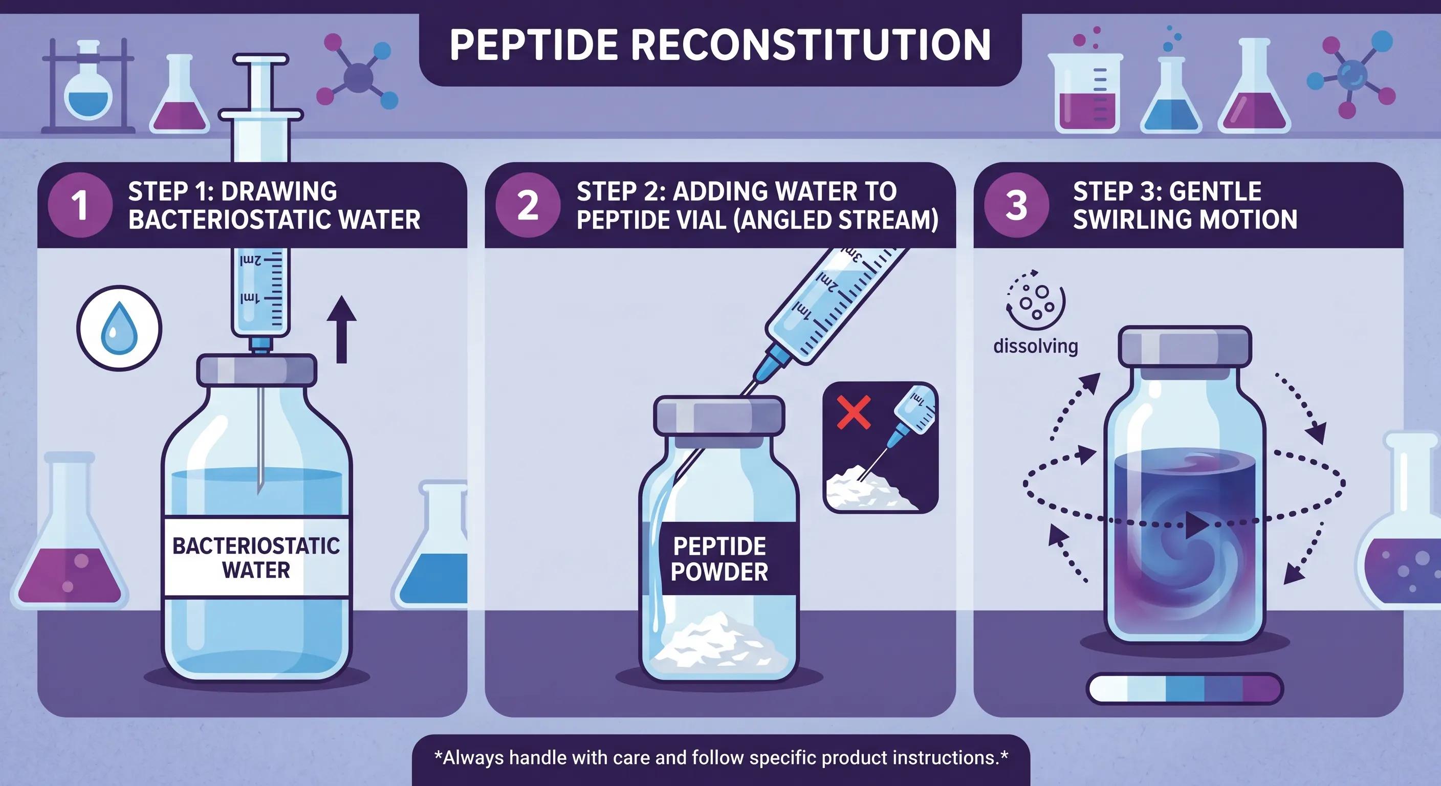 the copper peptide reconstitution process.