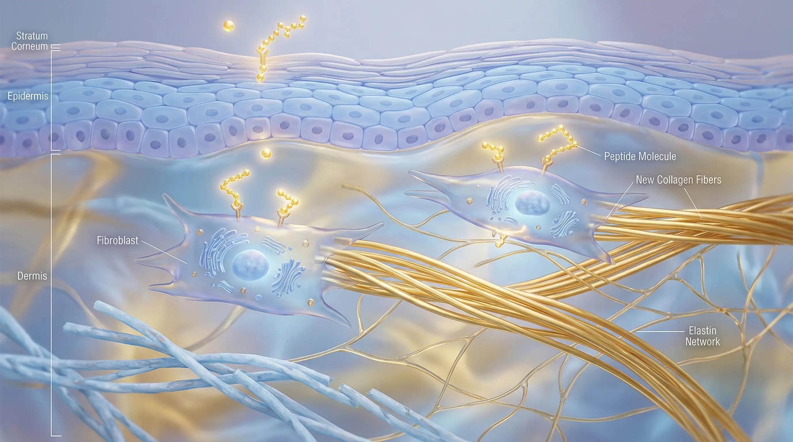 anti-aging peptide stimulating collagen and elastin production