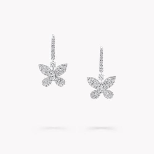 Серьги Pavé Butterfly Mini Diamond Drop