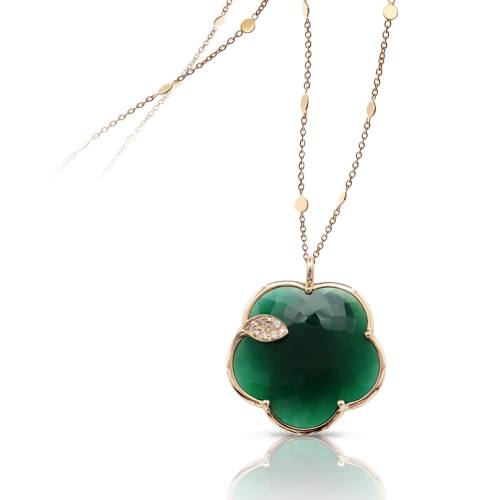 TON JOLI Necklace Green Agate