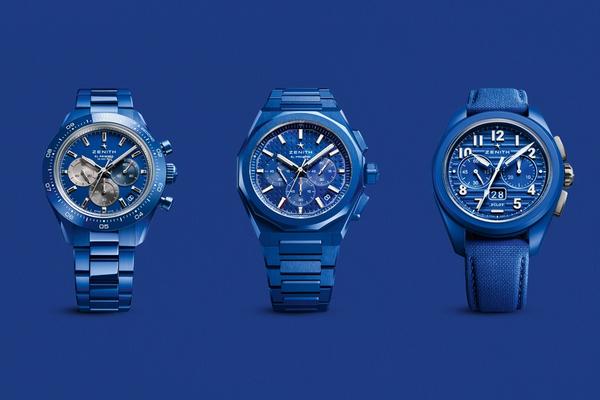 Blue Ceramic Chronograph Trilogy: Zenith celebrates its 160th anniversary and introduces three chronographs in blue ceramic