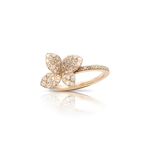 Кольцо Petit Garden White AND Champagne Diamonds