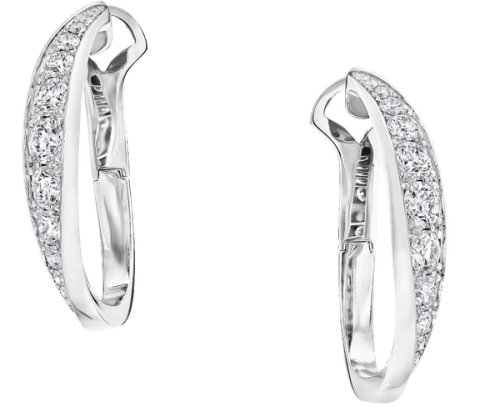 náušnice Spiral Diamond