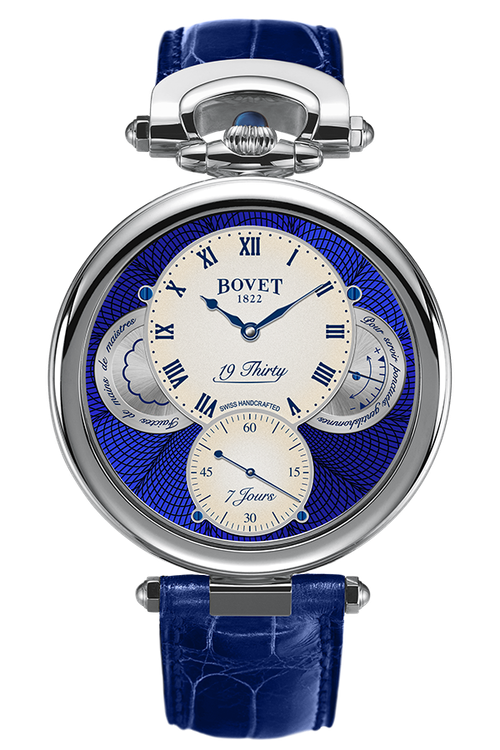 The 19Thirty Ivory with Blue Guilloché