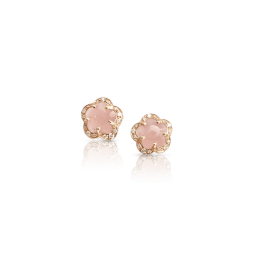 Ohrringe Figlia Dei Fiori Pink Chalcedony