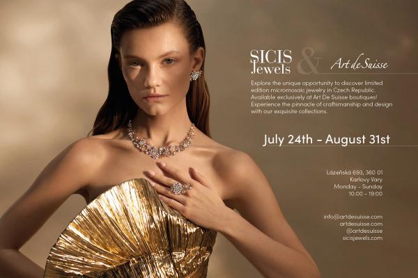 The first presentation of SICIS jewelry at the Art de Suisse boutique