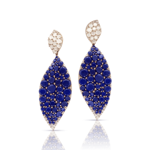 Ohrringe Lakshmi Lapis Lazuli, Moonstone